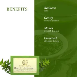Khadi Natural Pure Neem Handmade Soap Anti-Bacterial image 5