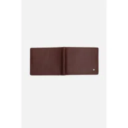 Louis Philippe Men Brown Solid Leather Wallet image 4