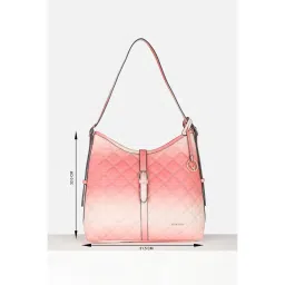 Allen Solly Women Casual Textured Pink Handbag image 4