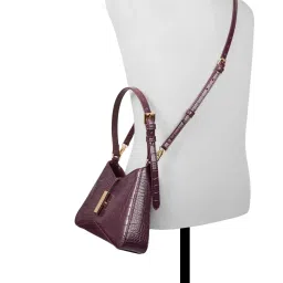 Aldo Julietta Womens Wine Sling Bag With Detachable Strap image 4