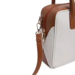 fastrack accessories Fastrack Women Solid White Satchel Bag image 5