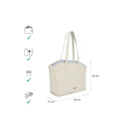 dkny accessories Fastrack Monoedge Shoulder Bag - Off White image 4