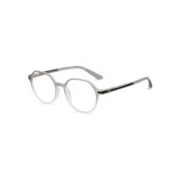 HASHTAG EYEWEAR Unisex Optibul Clear Lens Irregular Full Rim Eyeglass-Nekcc-1160082-L.Gry-Wht (49) image 4