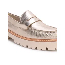 Aldo Marguenat Women Gold Loafers image 4