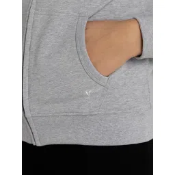 Van Heusen Woman Lingerie And Athleisure Antiviral And Smart Tech+ Hoodie Grey Melange image 4