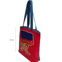 THE PURANI JEANS Hand Classical Design-Reusable Tote Bag image 4