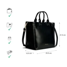 fastrack accessories Fastrack Black Solid Sidekick Slingbag with Detachable Strap image 5