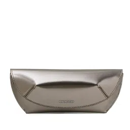 MIRAGGIO Amber Solid Sling Bag With Detachable Strap - Silver (M) image 5