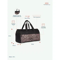 Zouk Flo Motif Duffle Bag with Detachable Strap image 5