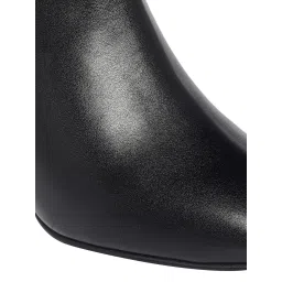 Monrow Solid Or Plain Black Block Boots image 5