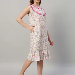 SEPHANI Women Pink Nightdress image 5