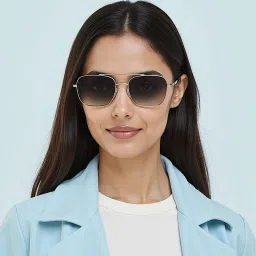 John Jacobs Unisex Full Polarised Uv Protected Stylish & Premium Square Grey Lens Sunglasses image 5