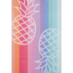 Creeva Rainbow Stripe Beach Towel Pineapple Pop-image-1
