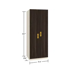 adona wood pvt. ltd Riga Engineered Wood 2 Door Wardrobe in Matte Laminate Finish image 4