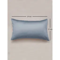 SEEVO Blue Satin Pillow Covers - 17 x 27 Inches (Set of 2) (Free Size) image 4