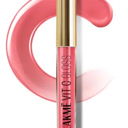 lakme superglowvit-c gloss - peachy nude c2 image 1