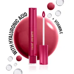lakme 9to5 hya matte lip liquid - power suit pink-picture-23