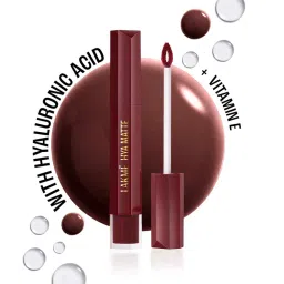 lakme 9to5 hya matte lip liquid - after hours wine-picture-86