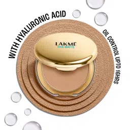 lakme 9to5 hya matte pressed powder - almond-image-17