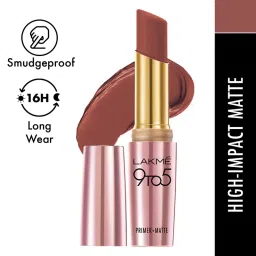 lakme 9to5 powerplay priming matte lipstick - coffee command-picture-15
