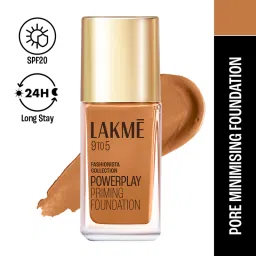 lakme 9to5 powerplay priming foundation - w230 warm wood-picture-48