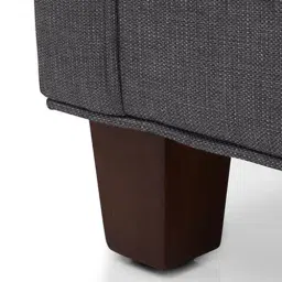 urban ladder create Windsor Essential 1 Seater Fabric Sofa in Steel Colour image 3