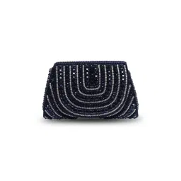 THE TAN CLAN Blue Embellished Clutch with Detachable Handle-picture-26