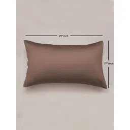 SEEVO Brown Satin Pillow Covers - 17 x 27 Inches (Set of 2) (Free Size) image 4