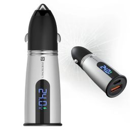 portronics Car Power Armour 55.5W Car Charger with Emergency Gla-picture-31