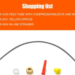 4335 Feed Tube Compatible with Humidifier Models 400, 500, 600 Humidifier Parts Accessories Includes 4004 in-Line Strainer, 4231 Yellow Orifice, 4331 Water Distribution Tray image 2