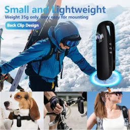 Veralyxa Body Cam, 1080P Mini Body Camera, No WiFi Small Camera with Built-in 32GB TF Card, 3-7 HR Battery Life, Motion Detection, Support Time Stamp, Wearable Mini Cam for Cycling/Travel/Delivery image 4