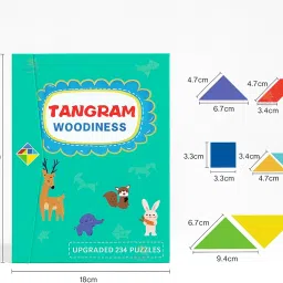 Wishkey Magnetic Tangram Puzzle for Kids Ages 3-10, Montessori Travel Games & STEM Brain Teasers, Educational Jigsaw Shape Toy for Road Trips, Hands-On Learning & Thinking Skills image 3