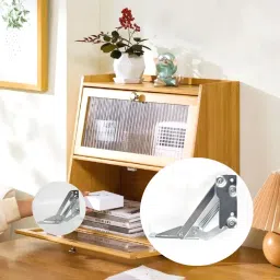 YIDELAI-Spring Hinge (1 Pair) 90 Degree Folding Lifting Bracket, Sofa Bed Hinge, Cabinet Door Hinge, Furniture Storage Box Support Hinge image 3