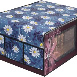 Zostera Microwave Oven Cover Compatible With LG 32 L Convection Microwave Combination Oven Top Cover (MC3286BRUM, 53.3 × 53 × 32.2 ) Blue image 3