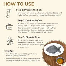 Natural Iron Fish – Long-Lasting Cooking Tool to Boost Dietary Iron – Safe Supplement Alternative with 5-Year Supply image 1