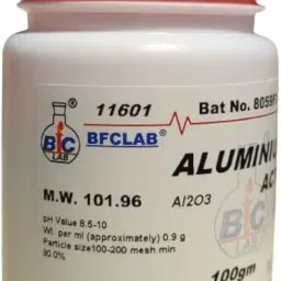 BFC ALUMINIUM OXIDE ACTIVE BASIC LR - 100gm, (AI2O3) CAS No: 1344-28-1 image 1