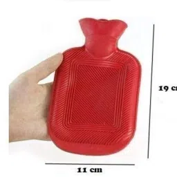 Hot Water Rubber Bag, Small Size, Multicolour, Pain Relief for Back, Neck, Cramps, Muscle, 1 Piece image 4