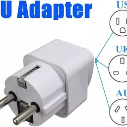 WOWSOME Set of 2 Adapter for India UK US AU to EU European 2 Pin Power Socket Plug Converter Suitable for South Korea, France, Germany, Russia image 1
