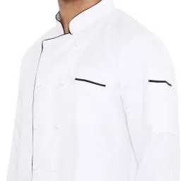 Associated Uniforms Full sleeve Chef Coat (Chef Jacket - Smart Fit) (L-40, WHITE) image 3