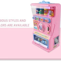 NIYAMAT® Pretend Play Vending Machine Toy for Kids with Light and Music Beverage Drink Machine Best Birthday Gift for Kids Pack of 1 Set (Assorted Color Dispatch) (Latest 2023) image 2