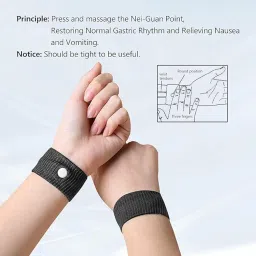 Sea Sickness for Pregnant Women Wristbands Nausea bands Free Size (Pack of 2) image 3