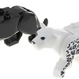 CALANDIS Children PVC Animal Leopard Building Blocks Toy Gray White | Other Toys image 4