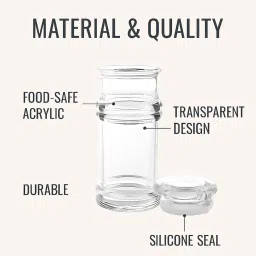 Homeish 200ml Food Grade Acrylic Leak Proof Oil Dispenser with Silicone Seal | Perfect for Storing & Pouring Liquids, Refined Oils, Olive Oil, Vinegar, SOYA Sauce etc (1 pc) image 1