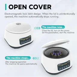 LAB FISH Centrifuge Machine LC-400PRO 2ml/5ml/10ml/15ml Lab Test Tubes | Low Speed Control 500-5000RPM,Max 2683xg | Timer Function 30sec-59min image 4