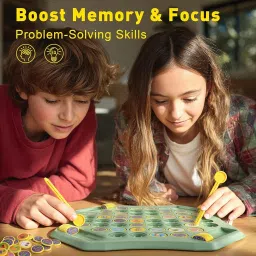 JBM ENTERPRISE Animal Memory Flip Chess Game – Montessori Matching Puzzle Board for Kids | Fun & Educational Travel Game for Toddlers, Preschoolers & Kindergarten Learning Activities | Gift for All image 4