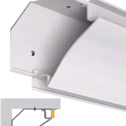 Bright LED Modern Corner Profile Light Aluminum Patti (2meter), 7070 Large Size, White Wall Mount Interior Lighting for Home and Office Decoration image 4