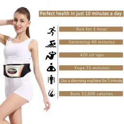 Professional Belly Vibrator Slimming Belt Fitness Vibro Shaper Belt | Tummy Thigh Fat Burning Lose Weight | massage belt | vibrating weight loss massage belt image 1