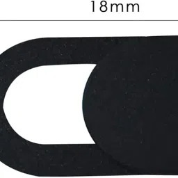 Grab It Webcam Cover Slide (Pack of 3) for Laptop, Smartphone, Tablet – Privacy Protection, Ultra‑Thin Adhesive Slider – Black image 2