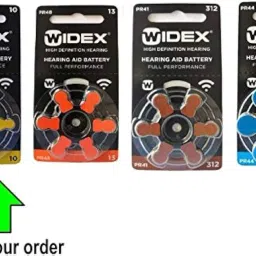 Widex hearing aid battery Size 10 (PR70) (10 Packet=60 Batteries) image 1