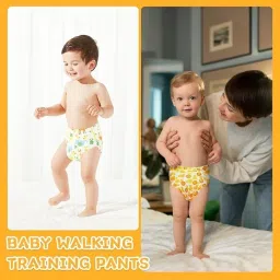 kids dyper penty, Baby Diaper, Pants Soft, Washable & Reusable Cotton Nappies for Boys & Girls, Leakproof and Breathable (1-2 YEARS) image 4